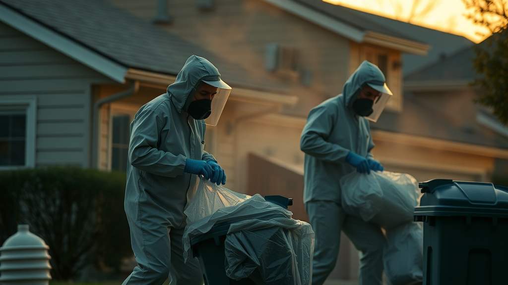 asbestos removal nsw team sealing and disposing materials in suburban home safely
