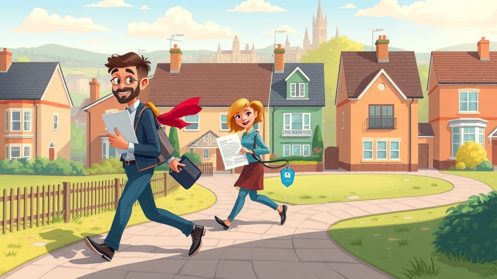 Three stages of conveyancing illustrated: receiving keys, contract signing, house completion in Newcastle