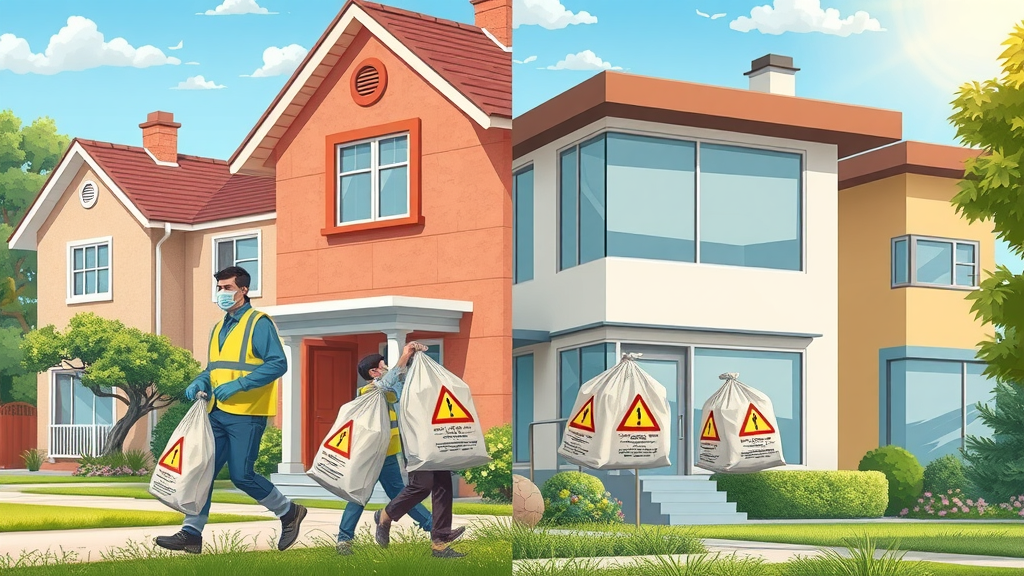 property manager updating asbestos register in Newcastle office, compliance in action